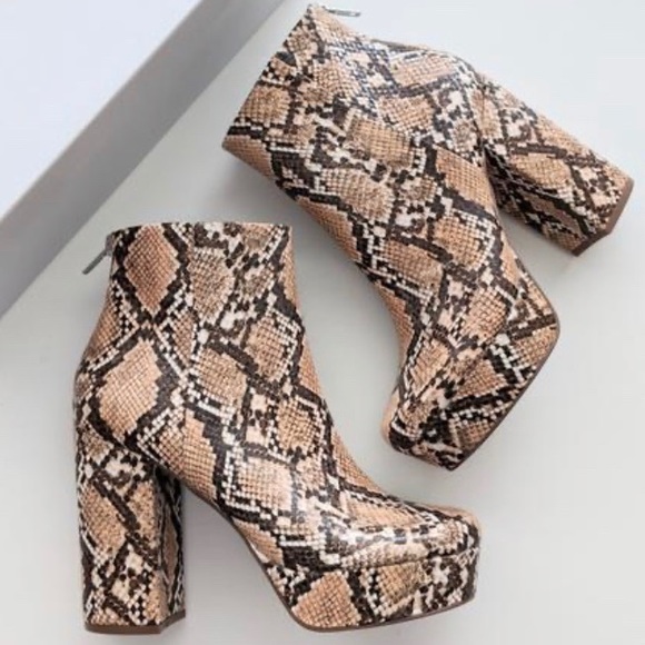 Steve Madden - Block heel boot- snake - Picture 3 of 5